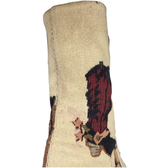 Vintage Greater LA Handmade Embroidery Cowboy Western Riding Boots Heeled 8.5 - Picture 5 of 10